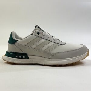 Adidas S2G SL 24 Mens White Green Leather Spikeless Golf Shoes Waterproof IH8522